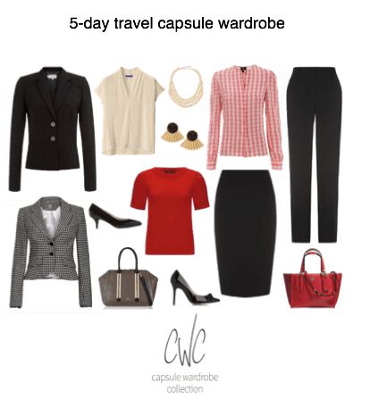 5-day Business Travel Capsule Wardrobe curated by Capsule Wardrobe Collection