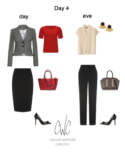 Day 4 of a 5-day Business Travel Capsule Wardrobe