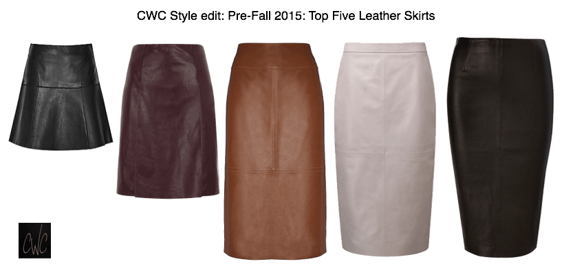 CWC leather skirts