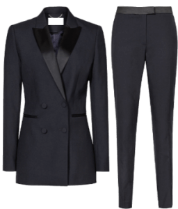 Tuxedo style for women on our Christmas capsule wardrobe blog, Capsule Wardrobe Collection