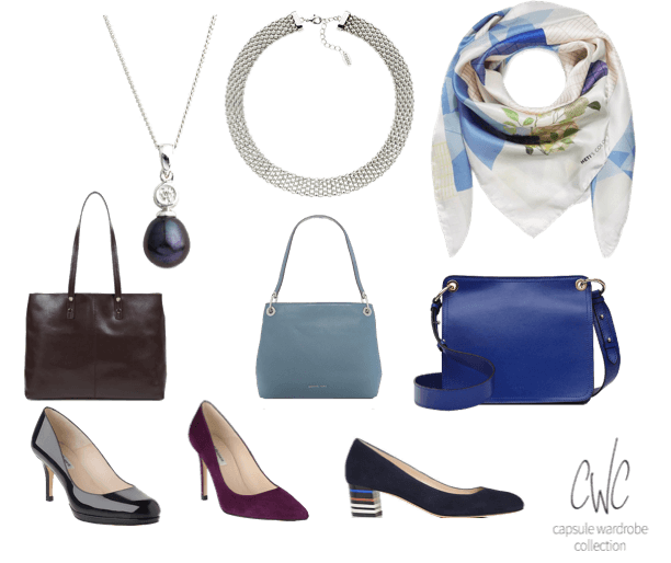 Accessories to compliment a business capsule wardrobe and offer a good return on investment