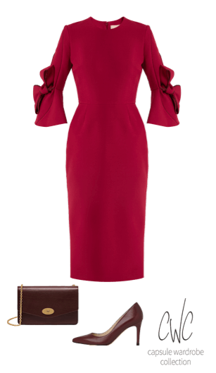 Roksanda red dress for your Autumn Business Wardrobe 