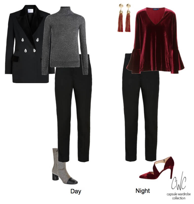 Adding glamour and glitz to business casual wear