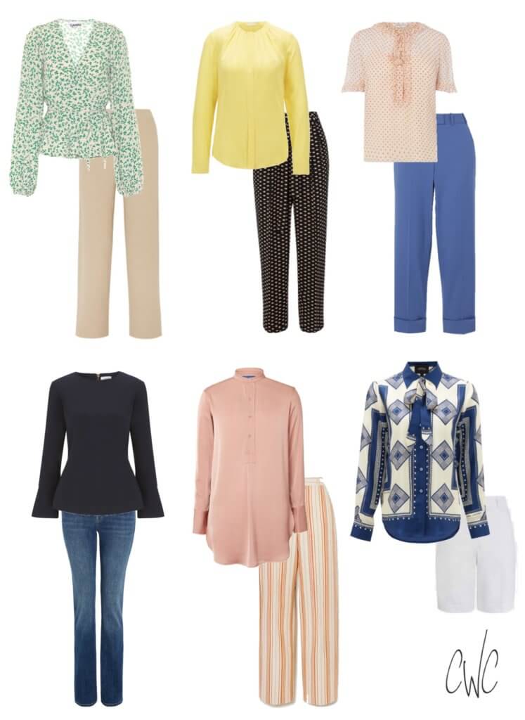 Blouse outfits showing how to look your best on Zoom