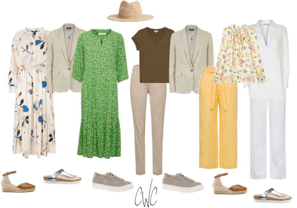 How to wear a Summer Casual Chic Capsule Wardrobe