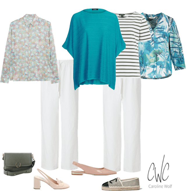Summer style white trousers featured by Capsule Wardrobe Collection